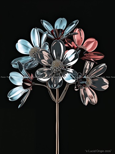 Foto blumen stilisiert - a4,