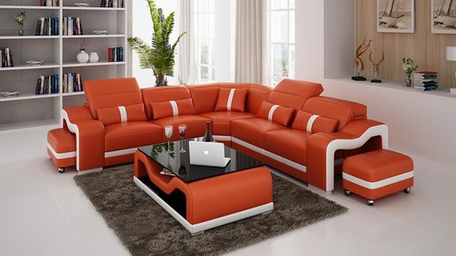 Ledersofa couch wohnlandschaft - ledersofa,