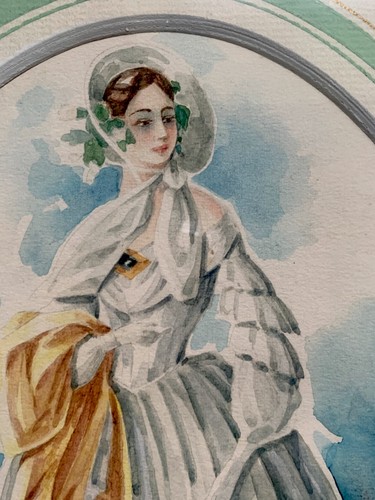 Zwei aquarellen 1949 - aquarellen, -1954-