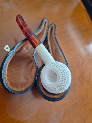 Meerschaumpfeife neu mit etui - meerschaumpfeife,