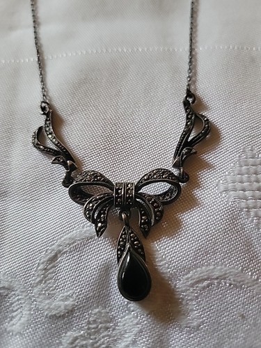 Geschwärztes silbercollier - geschwärztes,