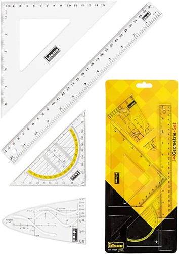 Geometrie set teilig - geometrie-set, 4-teilig