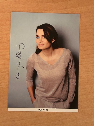 Anja kling autogrammkarte - anja,