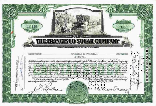 Francisco sugar company 1950er - sugar,