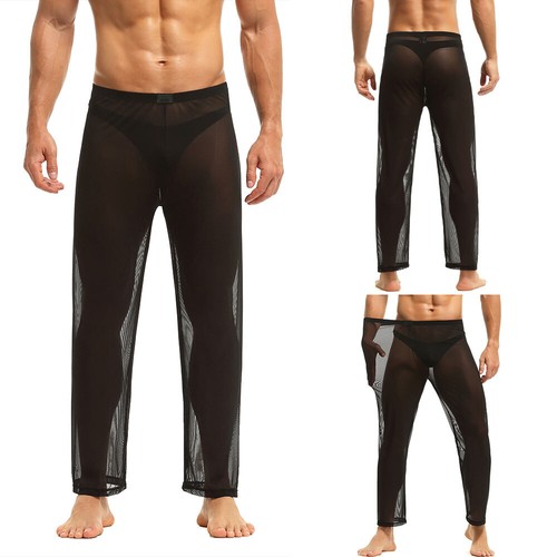 Herren hose transparent netz - herren,