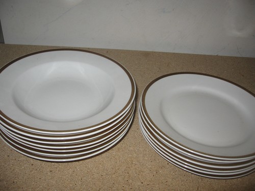 Suppenteller goldrand - 7,