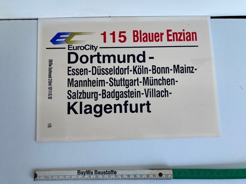 Zuglaufschild innen aus ec - zuglaufschild,