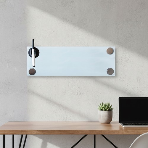 60x20cm glasmagnettafel weiß - glasmagnettafel,