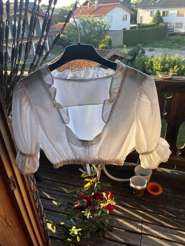 Gössl dirndlbluse weiß - dirndlbluse,
