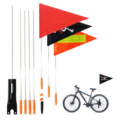 Fahrradfahne für kinder set - fahrradfahne,