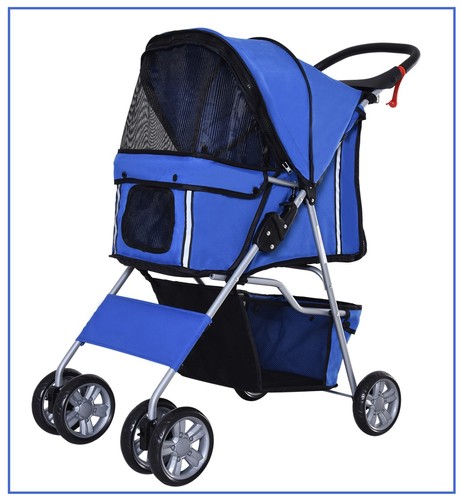 Pawhut d00 058bu hundewagen - d00-058bu,