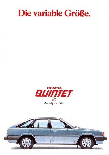 Honda quintet prospekt - quintet, ex