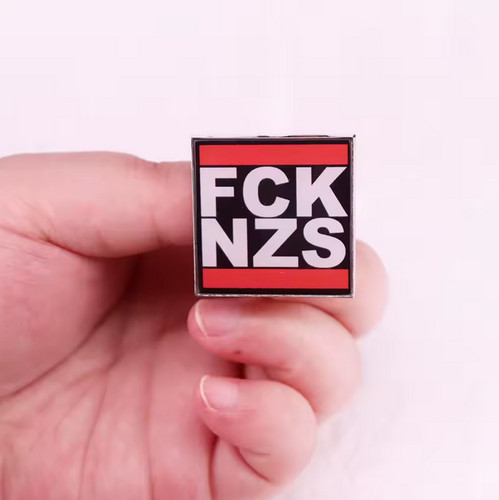 Fcknzs fuck nazi - nazi, anstecker