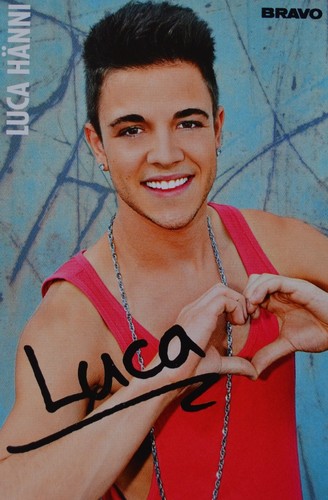 Luca hänni autogrammkarte - luca,