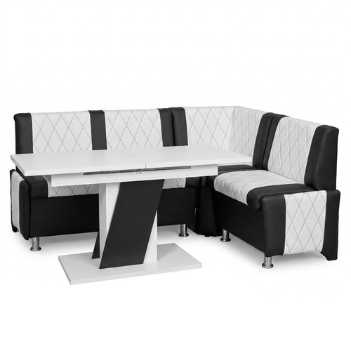 Eckbankgruppe mit tisch polin - mit,