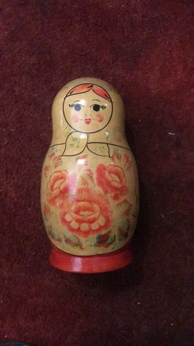 Matrjoschka puppe handbemalt - matrjoschka,