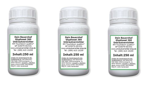 Glyphosat 250 ml - 3x,