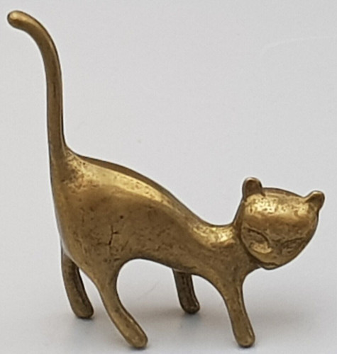Messing figur katze 6 - katze, cm
