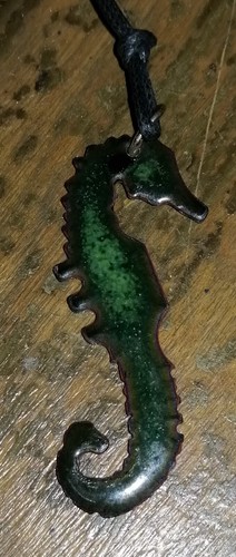 Vintage emaille email kette - email,