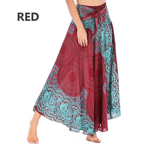 Damen blumen chiffon maxi - blumen,