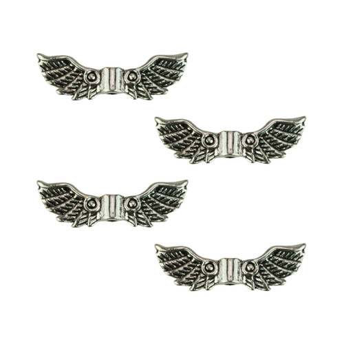Flügelperlen 22x7mm antik - 22x7mm,