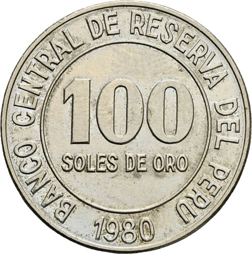 Peru 100 soles oro 1980 - peru,,