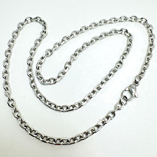 Massive Edelstahl Anker-Kette ca: 46cm Stärke ca: 4mm für Herren oder Damen