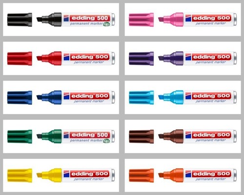 Edding 500 permanentmarker - permanentmarker, |
