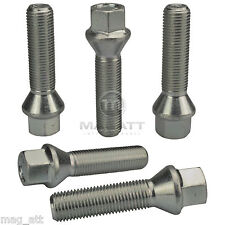 20 Radschrauben Radbolzen Kegelbund Kegel M14x1,5 in versch. Längen Silber Zink