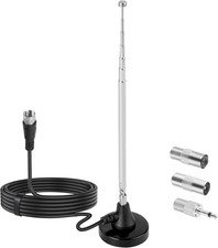 DAB+ FM Radio Antenne Zimmerantenne Stabantenne Teleskopantenne mit Magnetfuß fü