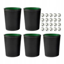 Leder Würfelbecher Set, 5