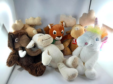 6 Plüschtiere Kinderschokolade Ferrero Kuscheltier Elch  Mammut Einhorn uvm.