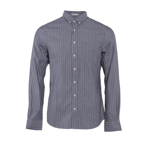Gant hemd grau - gant, gestreift