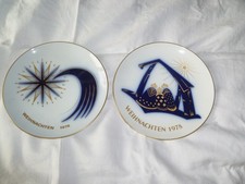 2 Weihnachtsteller von KPM 