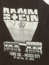 Rammstein Mexiko Show 2022er Tour Baseball Shirt