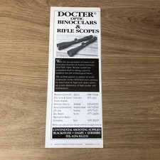 GUNS165 MAGAZINWERBUNG 12X5 DOCTER OPTIK FERNGLAS & ZIELFERNROHRE