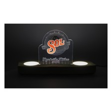 Sol Bier LED Glorifier Leuchtreklame Leuchtwerbung Holz inkl. Netzteil