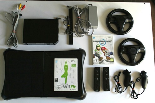 Nintendo wii konsole schwarz - konsole, +