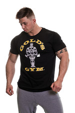 Golds Gym T-Shirt  , Gold´s Gym U.S.A Logo Shirt schwarz / black , Größe S