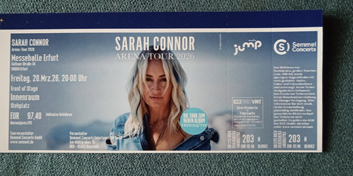 Sarah connor erfurt messehalle - sarah,