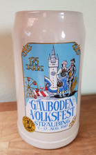 Gäuboden Volksfest Straubing Röhrlbräu Bierkrug 1 L 1987 175 Jahre