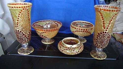 Mosaikglas vasen schalen - mosaikglas,,