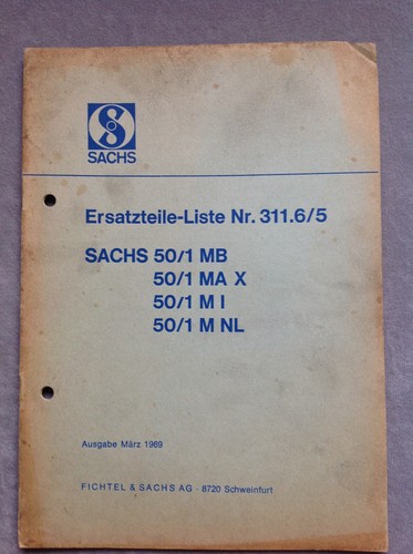 Ersatzteilliste sachs 1 mb - ersatzteilliste,