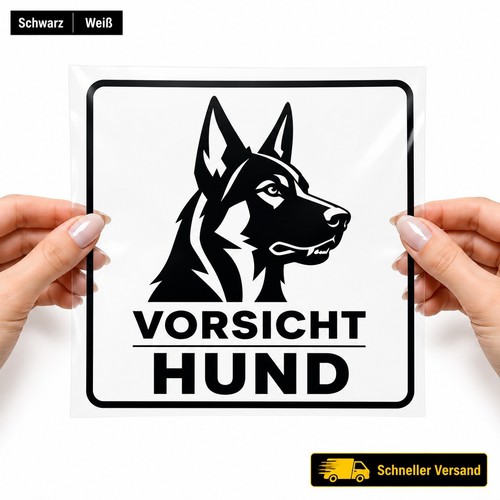 Warnaufkleber vorsicht hund - warnaufkleber,