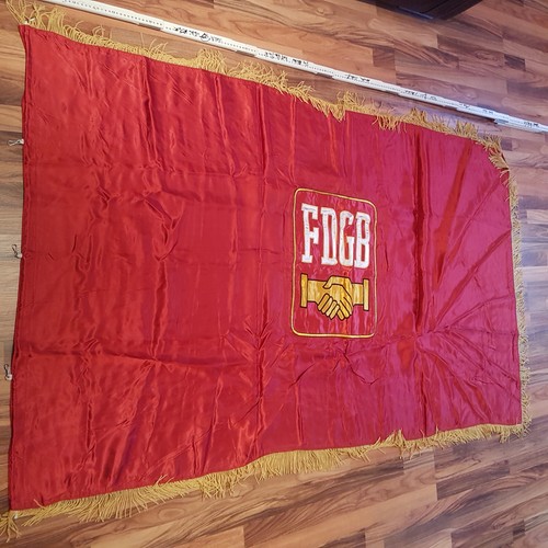 Ddr ehrenbanner fdgb fahne sed - fahne,