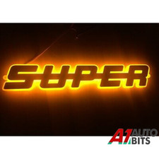 LED Gelbes SUPER Schild 3D