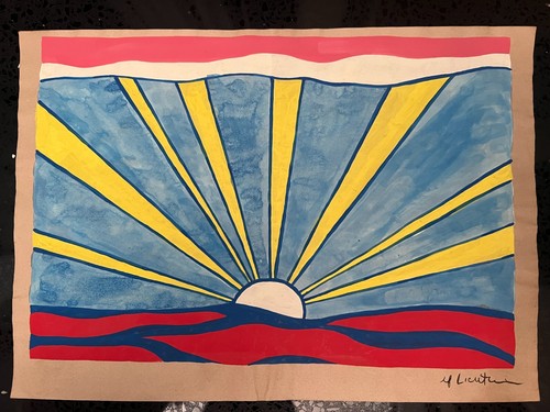 Roy lichtenstein - lichtenstein, (handarbeit)