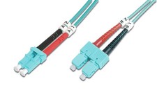DIGITUS DK-2532-02/3 – Glasfaserkabel OM3 – 2 m – LC zu SC – Duplex LWL Kabel – 