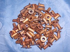 Bremsbelagnieten 8×15 für Bremsbeläge  Rohrnieten Hohlnieten 100 Stück Kupfer