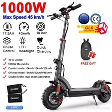 iScooter-ix6 11 Zoll Elektrorolle 1000w E-Scooter 45KM/H 17.5AH Vollfederung NFC